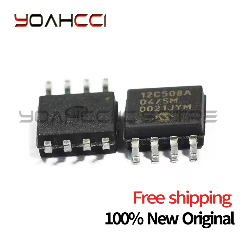 

(10piece) 100% New PIC12C508A-04I/SM PIC12C508A 04I/SM 12C508A 12C508A04/SM sop-8 Chipset Original free shipping