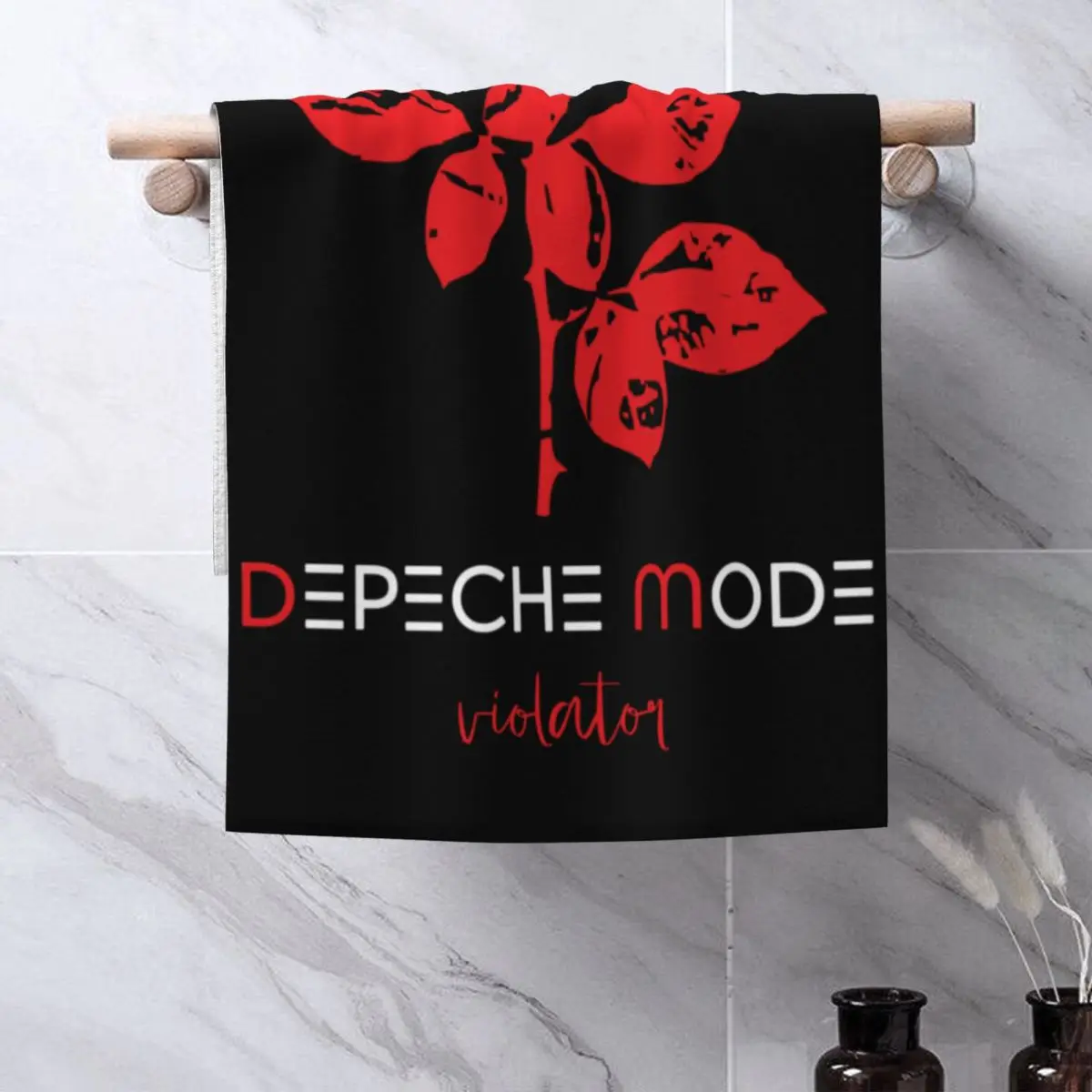 Electronic Rock Depeche Cool Mode Towel Cotton Beach Pool Bath Towels