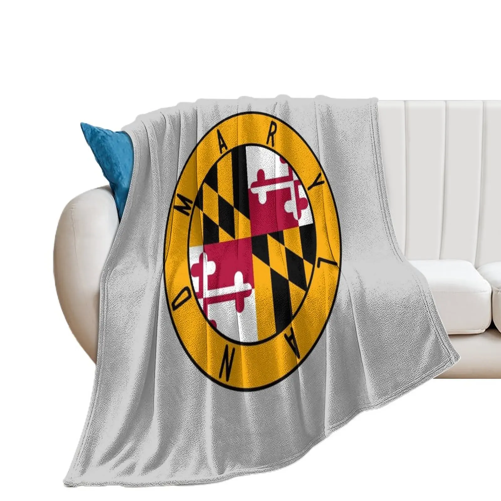 

Maryland Flag Decal Throw Blanket Comforter Single Blankets