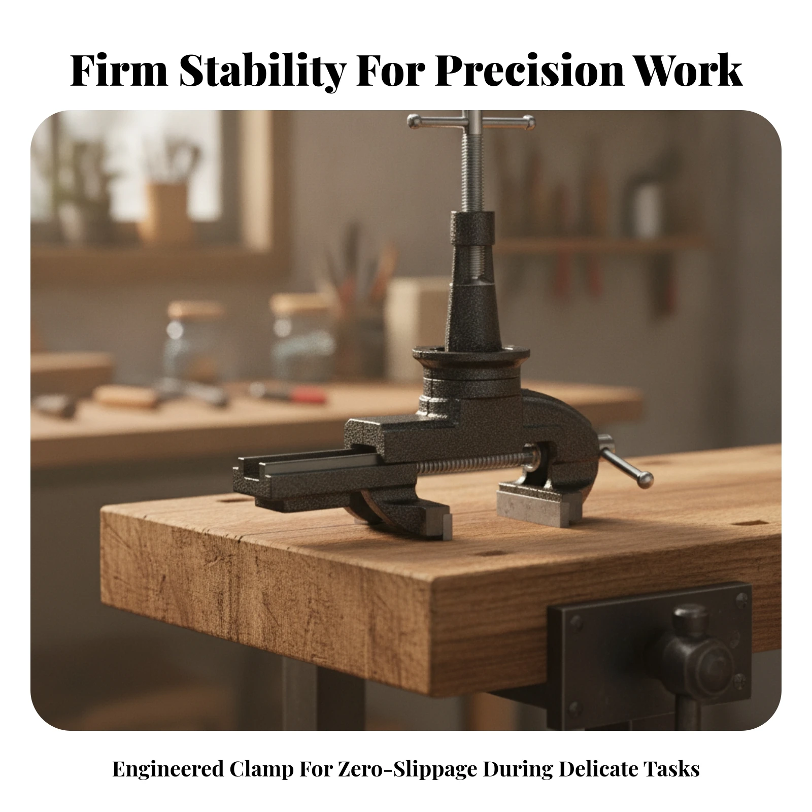 Bench Vise Multi-Position Bench Vise with Rotating Body Table Vice Cast Iron Vice Clamp Compact for DIYers, Workbench