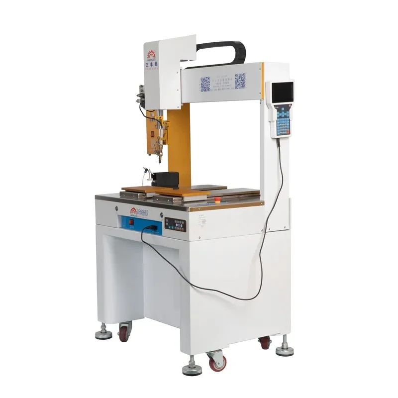 Shenzhen manufacturer PCB four-axis soldering machine desktop automatic soldering machine single head double platform spot