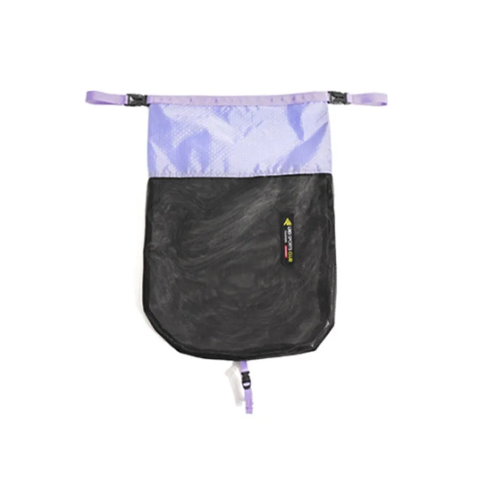 Nylon Mesh External Backpack Shoe Bag Lightweight Space Saving Hanging Shoe Bags Drawstring Backpack Attachment Bag for Shoe