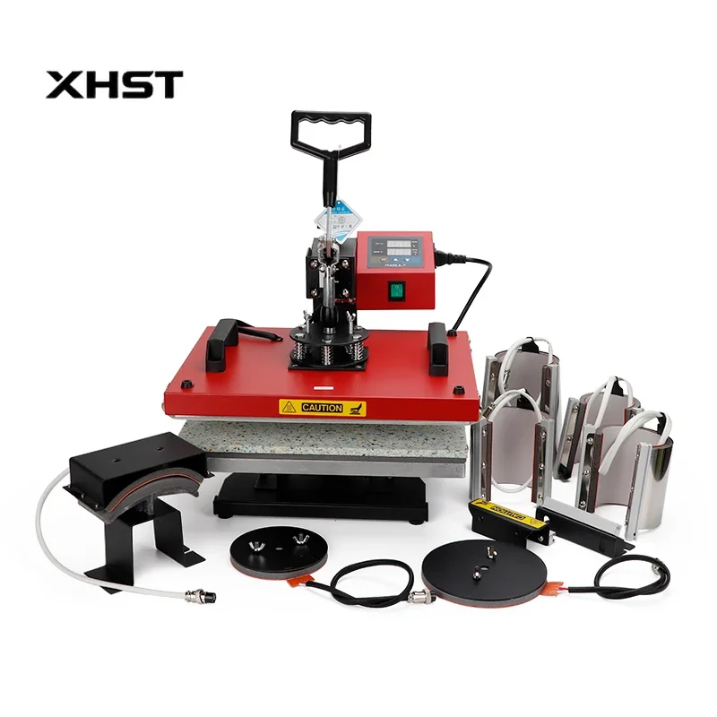 29*38cm Mini Digital Manual Heat Press Machine for T-Shirts Mugs Hats Plates Flatbed Printer 220v