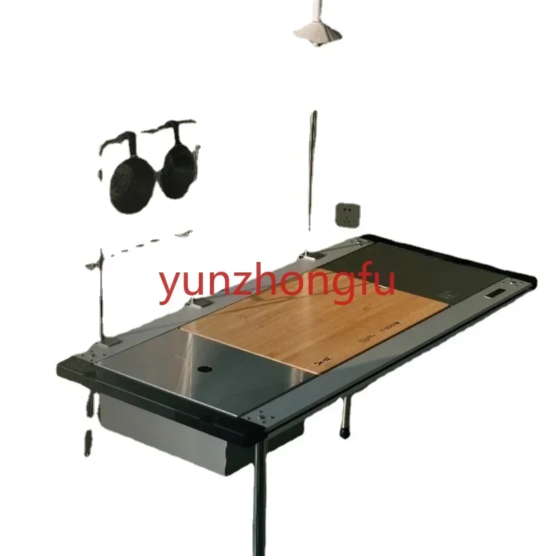 IGT Standard Frame Multifunctional Table Stand Workbench Foldable Outdoor Mobile Kitchen Snow Peak Quality