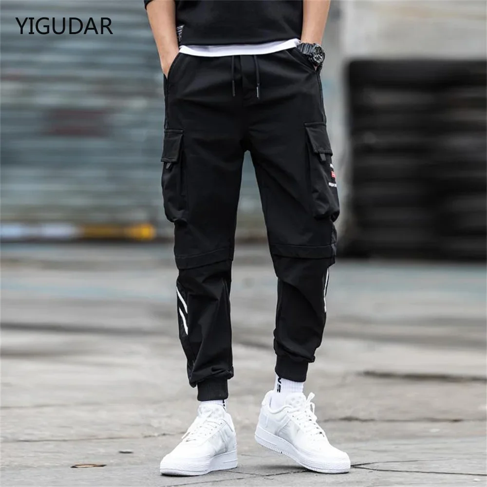 

Новинка 2023 года, мужские повседневные брюки для бега, клетчатые брюки, модная уличная одежда, мужские брюки-карго, спортивные штаны для фитнеса, мужская одежда