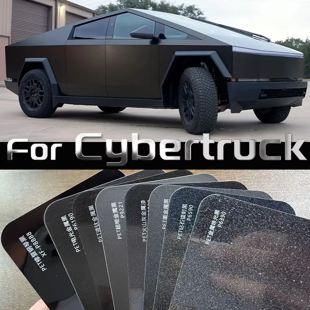 for Tesla Cybertruck 2024 2025 2026 9Mil Scratch Resistant Car Paint Protection Film Color Change Film Pre-cut PPF Decal Cover 2