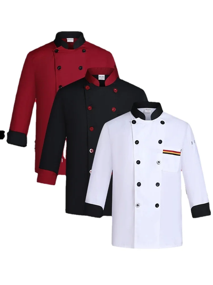 Summer Catering Chef Work Clothes Short Sleeved  Long Sleeved Hotel Kitchen Chef Jacket Chef Uniform