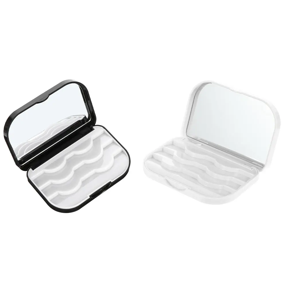 

2Pcs Eyelash Storage Box Reusable Lightweight Case for Artificial Lashes Simple Convenient Lash Organizer Container