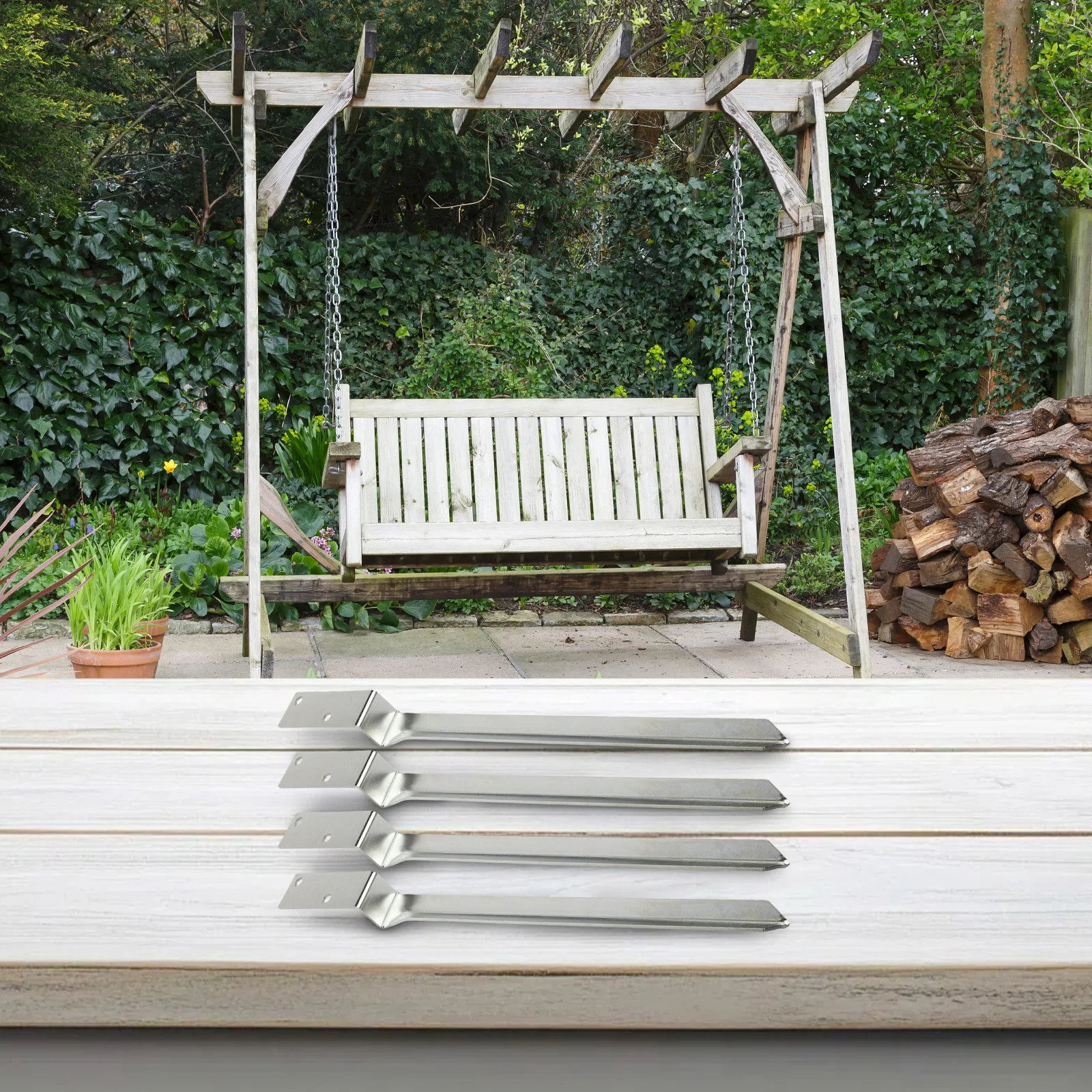 

Heavy Duty Anchor Swing Fixed Anchor High Load Capacity Galvanized Steel Construction Easy Install Wood Anchor
