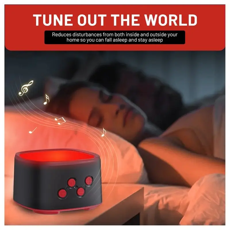 ABIT New Red Light 670Nm Pure White Noise Sleep Device