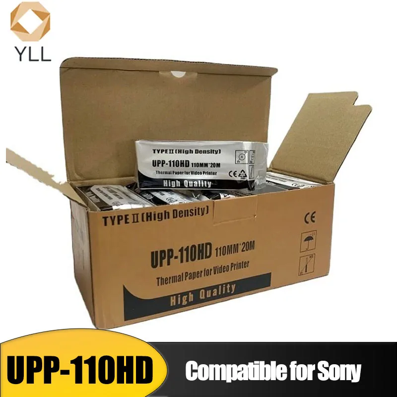 10 Roll Japan Compatible UPP-110HD Ultrasound Printing Paper High Density Thermal Paper for Sony