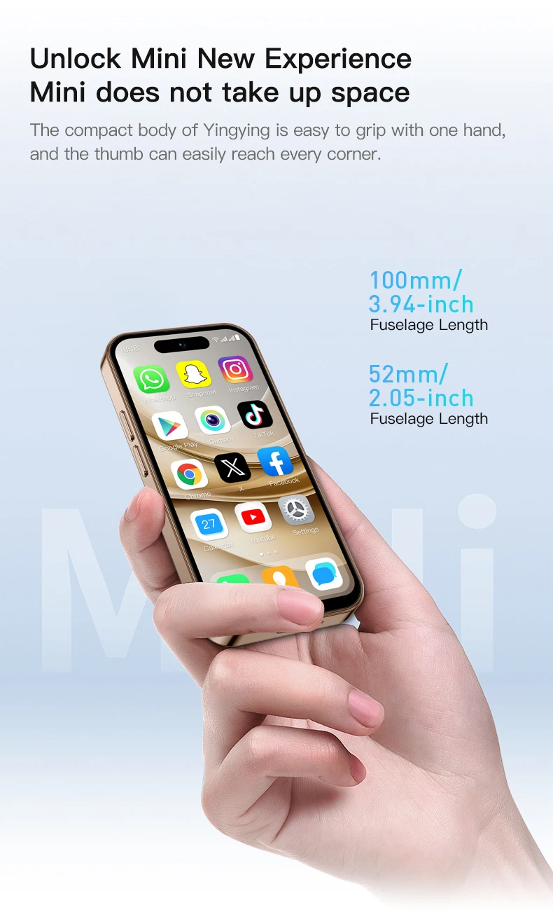 ONEMYTH M17 Pro 4G Mini Smartphone 4.0inches MTK 2GB RAM 16GB ROM 5MP LTE BLE4.0 Dual SIM 2000mAh Type-C Android Cellphone