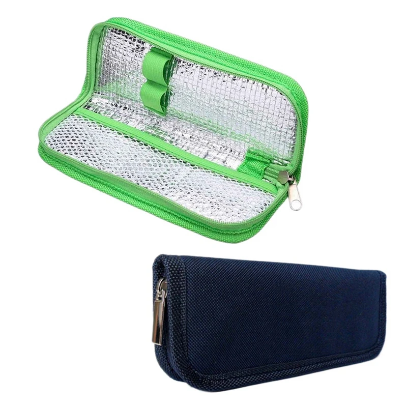 Hot Kf-5X Insulin Cooler Travel Case Diabetic Medication Organizer Cooler Bag Green