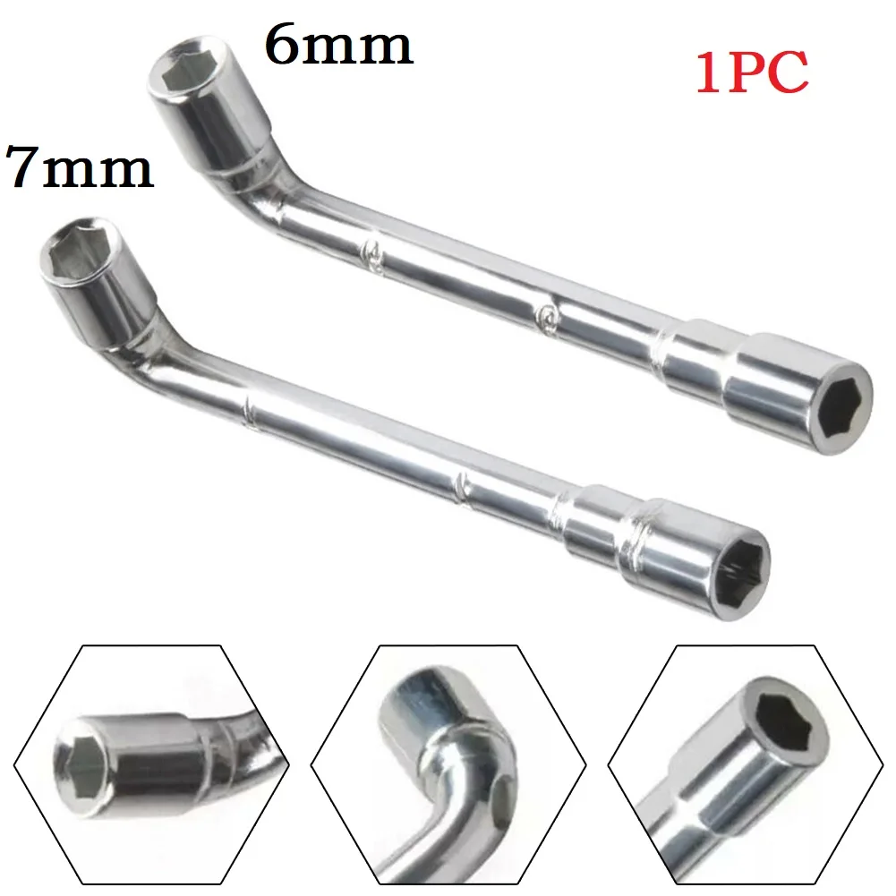 1pc 6mm 7mm Sechs kant schlüssel l-förmige Schrauben mutter Schraubens chl üssel hülse Wartungs werkzeug Hülsens chl üssel für ender 3 mk8 Düsen drucker werkzeug – Detail 2