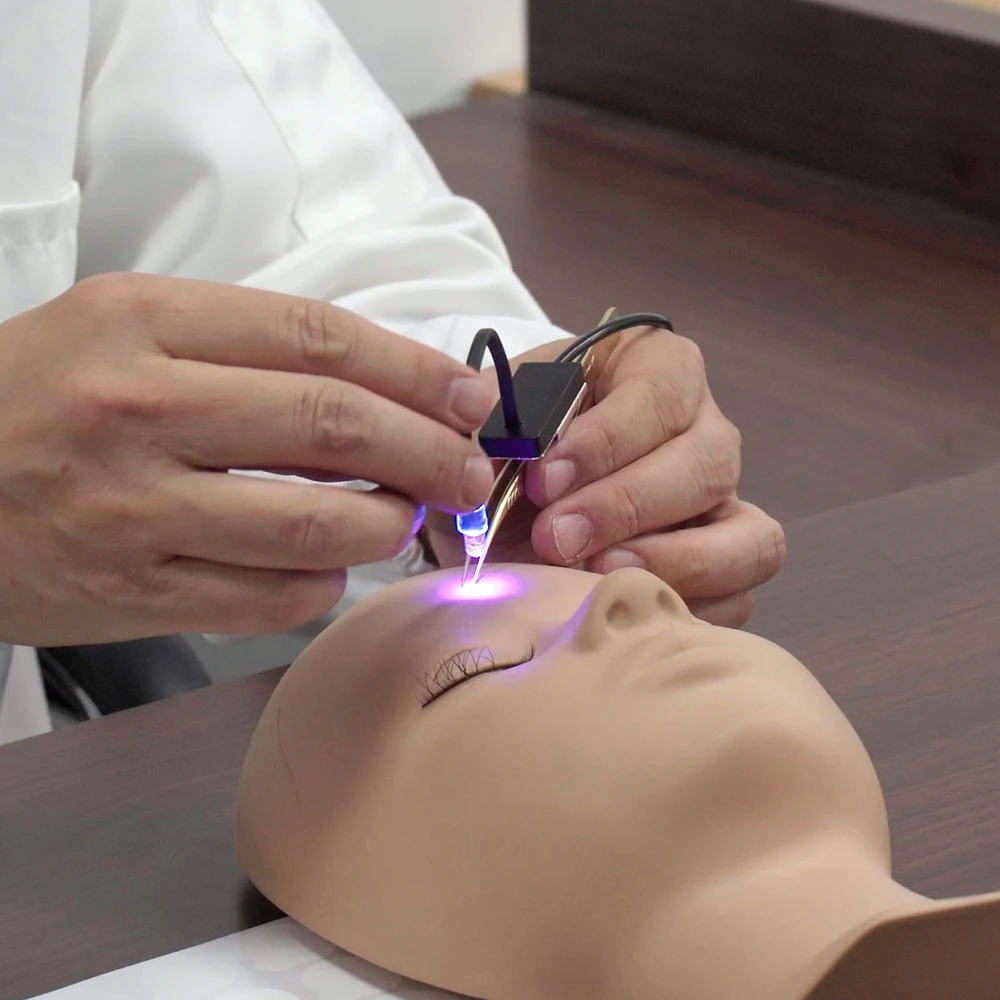 Pinky leem nova atualização 2025 pinças de cílios oem led luz uv led pinça dispositivo para uv led lash extensão