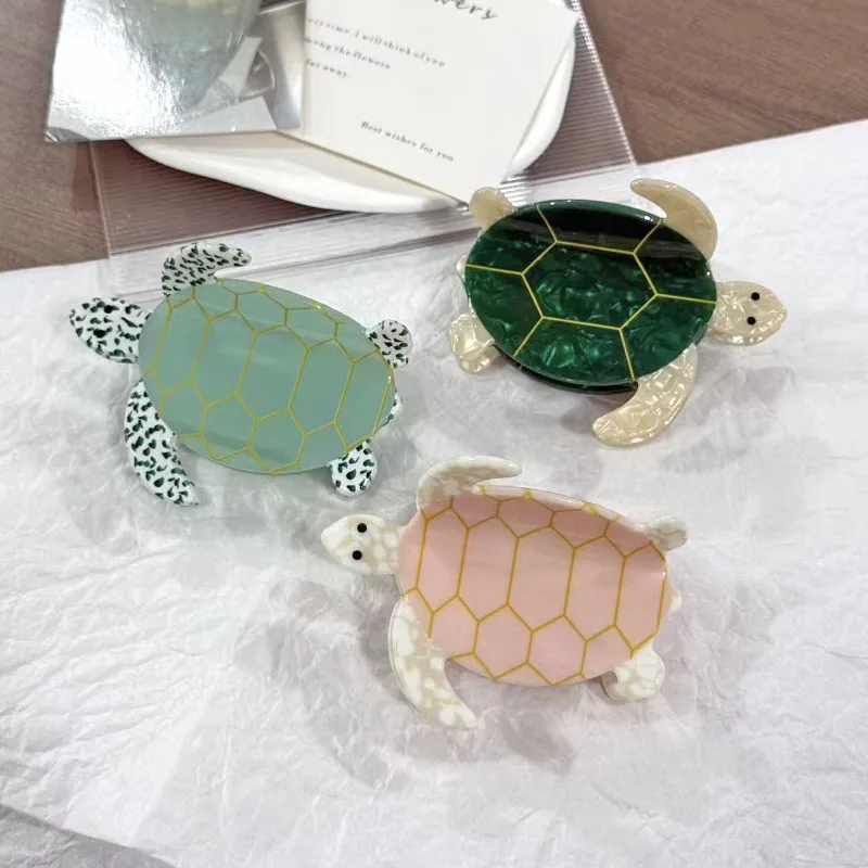 

Новинка! Заколки для волос серии Creative Ocean: уникальные заколки-крокодилы в виде черепахи для хвоста, нишевый дизайн с животными, аксессуары для волос для женщин.