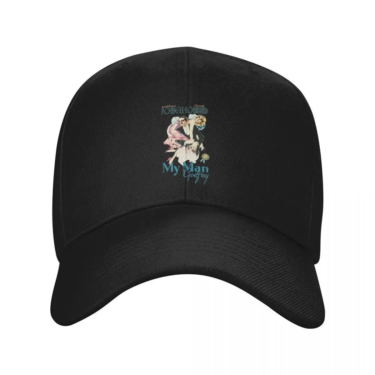 My Man Godfrey Movie Poster Baseball Cap Wild Ball Hat foam party Hat black beach hat Golf Women Men's