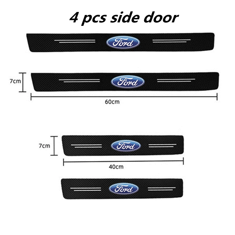 Car Door Sill Protector Welcome Pedal Cover Anti-drity Anti-scratch Strip Protective Strip for Fords 2 3 4 5 MK 2 6 7 Ranger