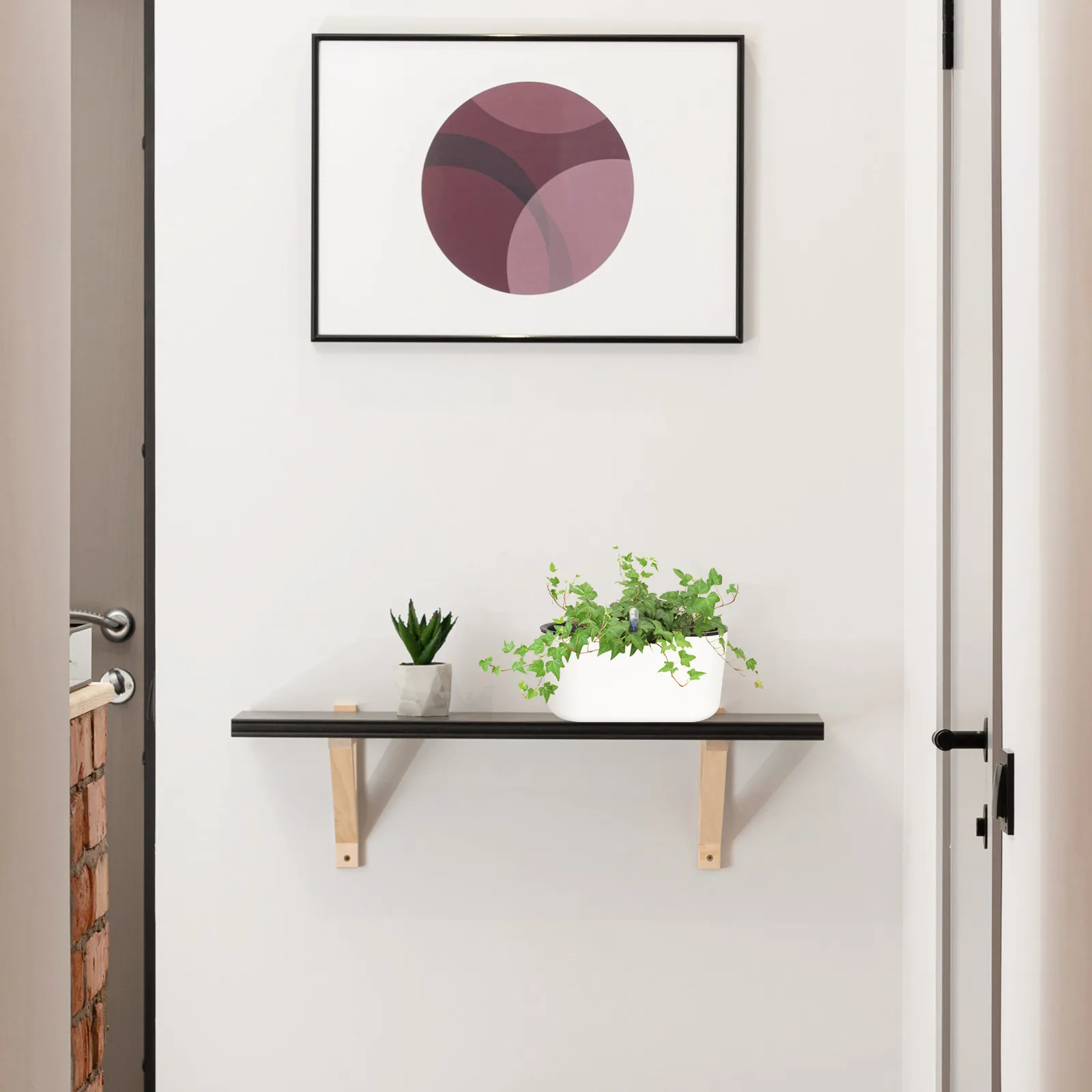 

Набор из 1 самополивающегося кашпо с гладкой поверхностью и автоматическим впитыванием, идеально подходит для цветов, суккулентов, комнатных растений.