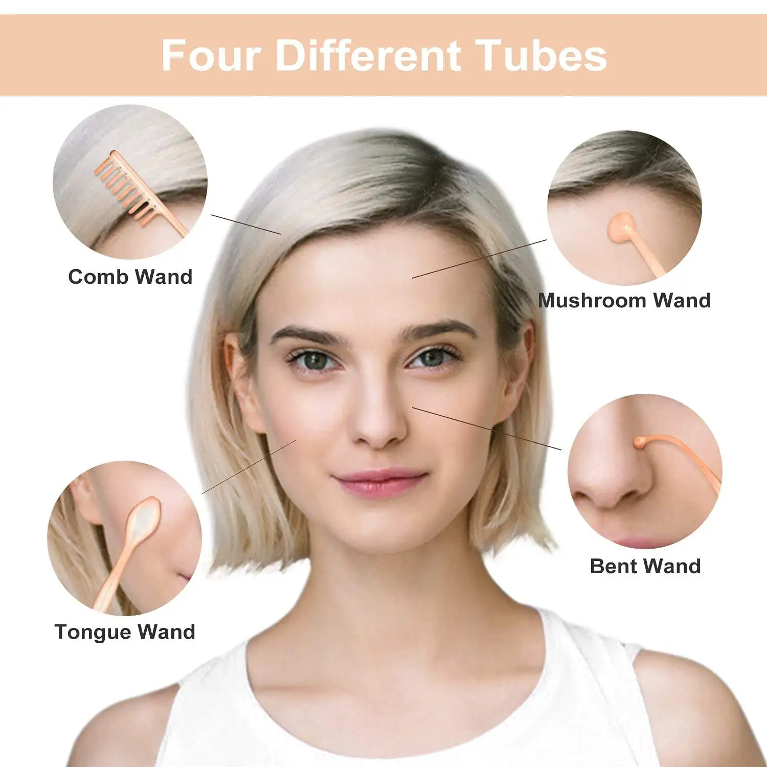 Portable Handheld Facial Machine Home Skin Care Tool Face Wand