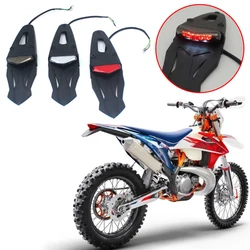 Motorcycle Tail LED Light Rear Fender Dirt Bike 12V Taillight Brake Stop License Plate Lamp For Trail Supermoto Motocross Enduro