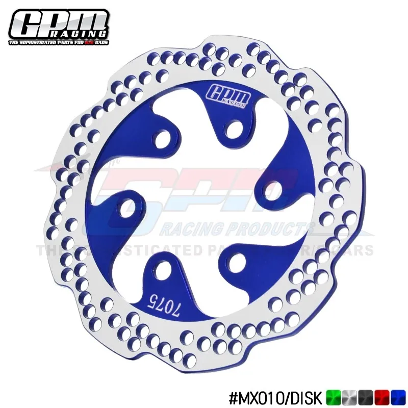 GPM Aluminum 7075 Rear Brake Disk For LOSI 1/4 Promoto-MX Motorcycle FXR LOS262010