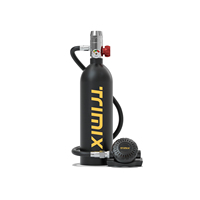 TRIMIX 1 Liter Mini Scuba Diving Lung Tank Breath 15 Mins Air Cylinder Snorkeling TSA-Approved Travel​