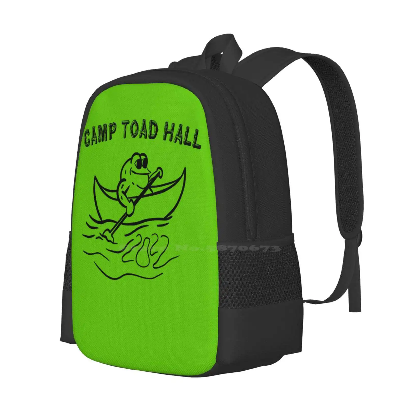 Camp Toad Hall 2022 Diseño de patrón de moda Viaje Laptop Mochila escolar Bolsa Camp