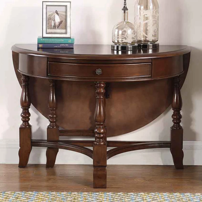 

American round folding dining house hold solid wood rounde 4 people 6