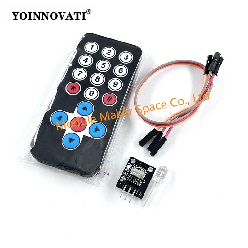 HX1838 IR Wireless Remote Control Kit|Compatible with Raspberry Pi/Arduino/DIY Projects|for Smart Home Electronics - zdjęcie 1