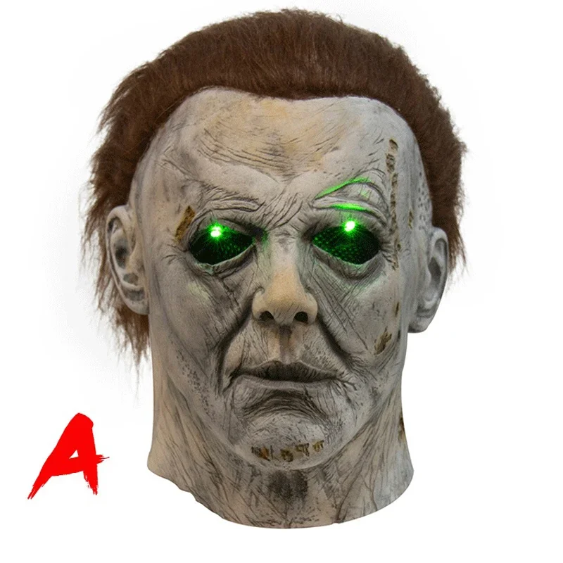 High Quality Mask Halloween Horror Movie Michael Myers Cosplay Adult Latex Full Face Helmet Party Props(5 size to choice)