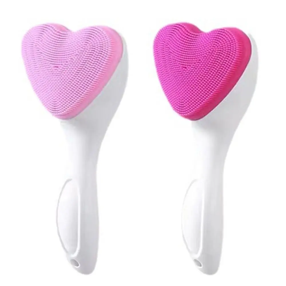 Siliconen gezichtsreinigingsborstel Draagbare exfoliërende gezichtsmassageborstel Mee-eter verwijderen Handheld Beauty Makeup Tool Meisje