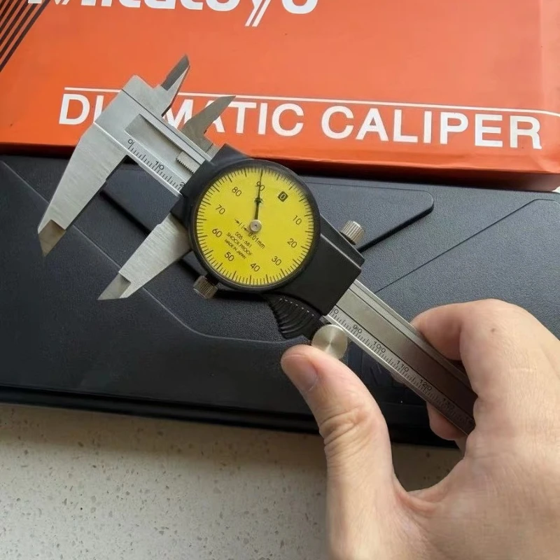 New Dial Caliper 505-681 0-150mm 0.01mm Shockproof Stainless Steel Dial Vernier Caliper Industrial Precision Measuring Tool
