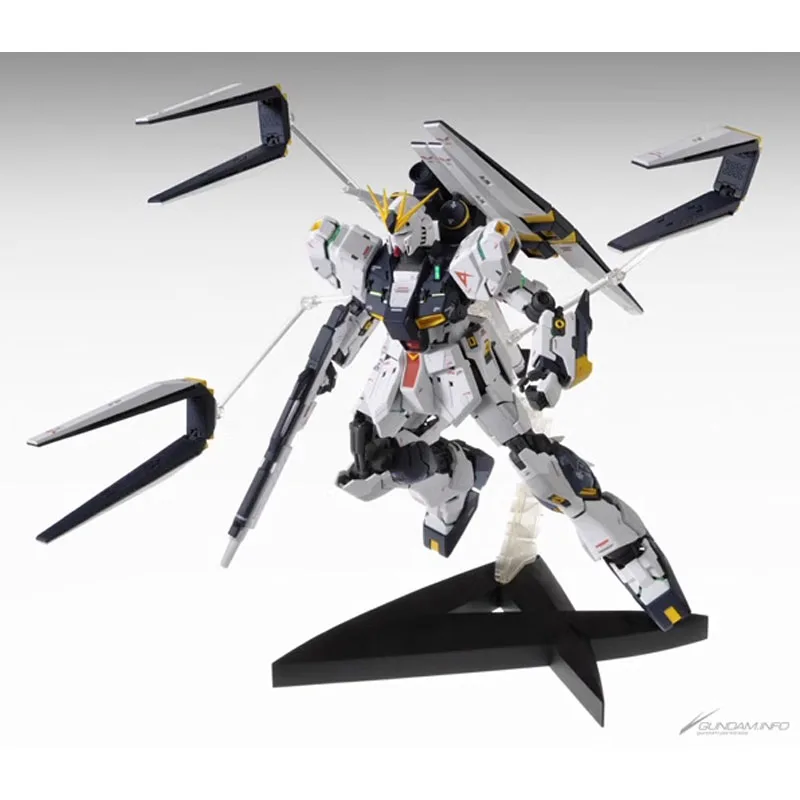 Bandai-figuras de acción de Gundam, modelo MG 1/100 RX-93 VGundam VER.KA Nu, modelo de ensamblaje ABS, Robot Mecha, juguetes, regalo de cumpleaños, 23CM