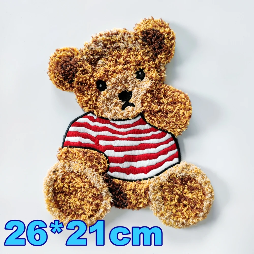 embroidery new bear badges,sew on bears patches for clothing,cartoon appliques,animal patch DIY YT22622