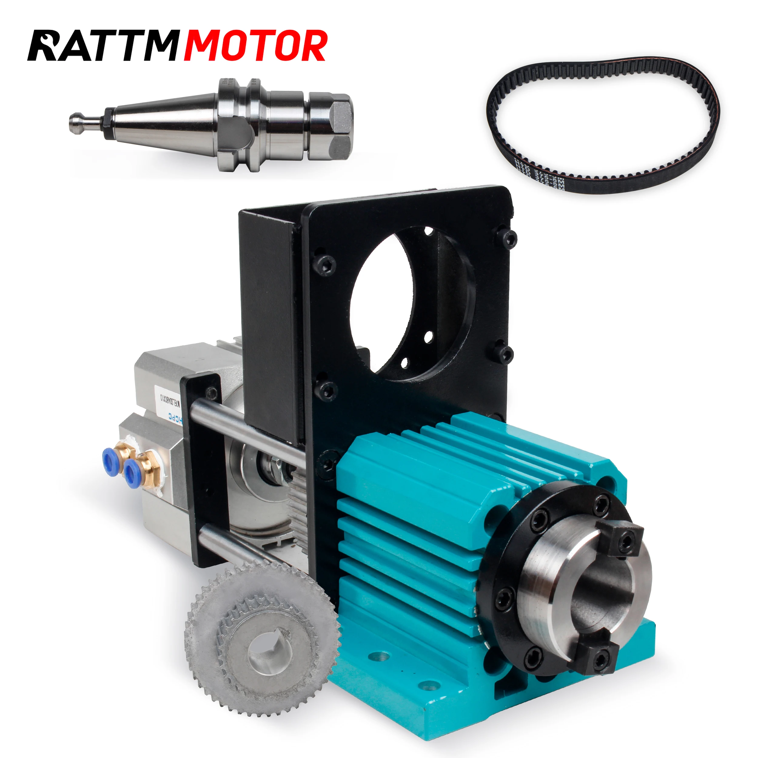 ATC BT30 Non-Powered Spindle Cylinder Pneumatic Semi-Automatic Tool Changer Spindle for Engraving Drilling Metal Recutting