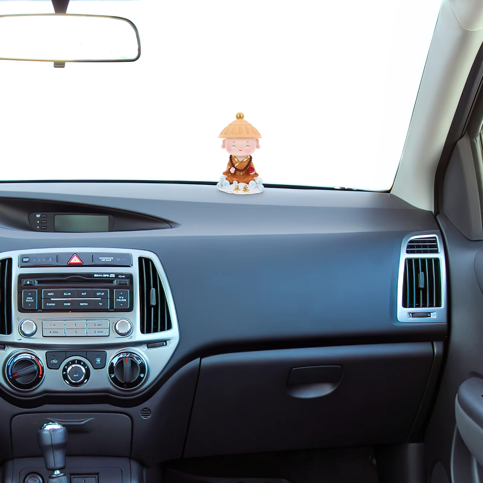 

Xiangyun Monk Resin For Car Mini Garden Decorations Dashboard Home Office Bonsai Desktop Mini Statue Decor