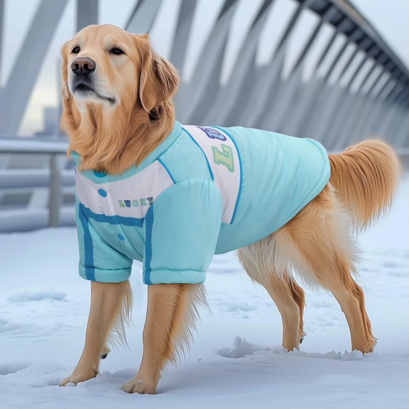 

Large Pet Coat Jacket Big Dog Clothes Winter Border Collie Samoyed Husky Labrador Golden Retriever Weimaraner Dog Clothing