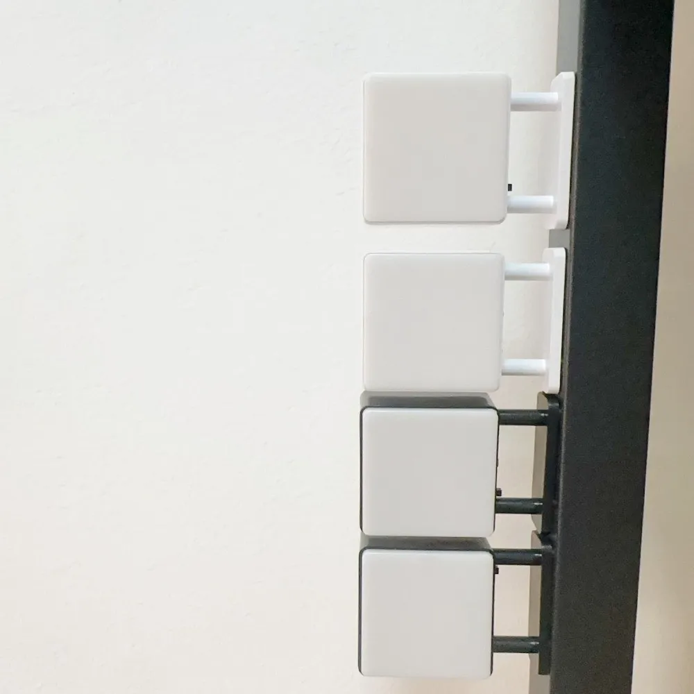 Miniature LED Refrigerator Magnet Light Sign Round Square No Pattern DIY Glowing Fridge Magnet Energy Saving Magnetic Base