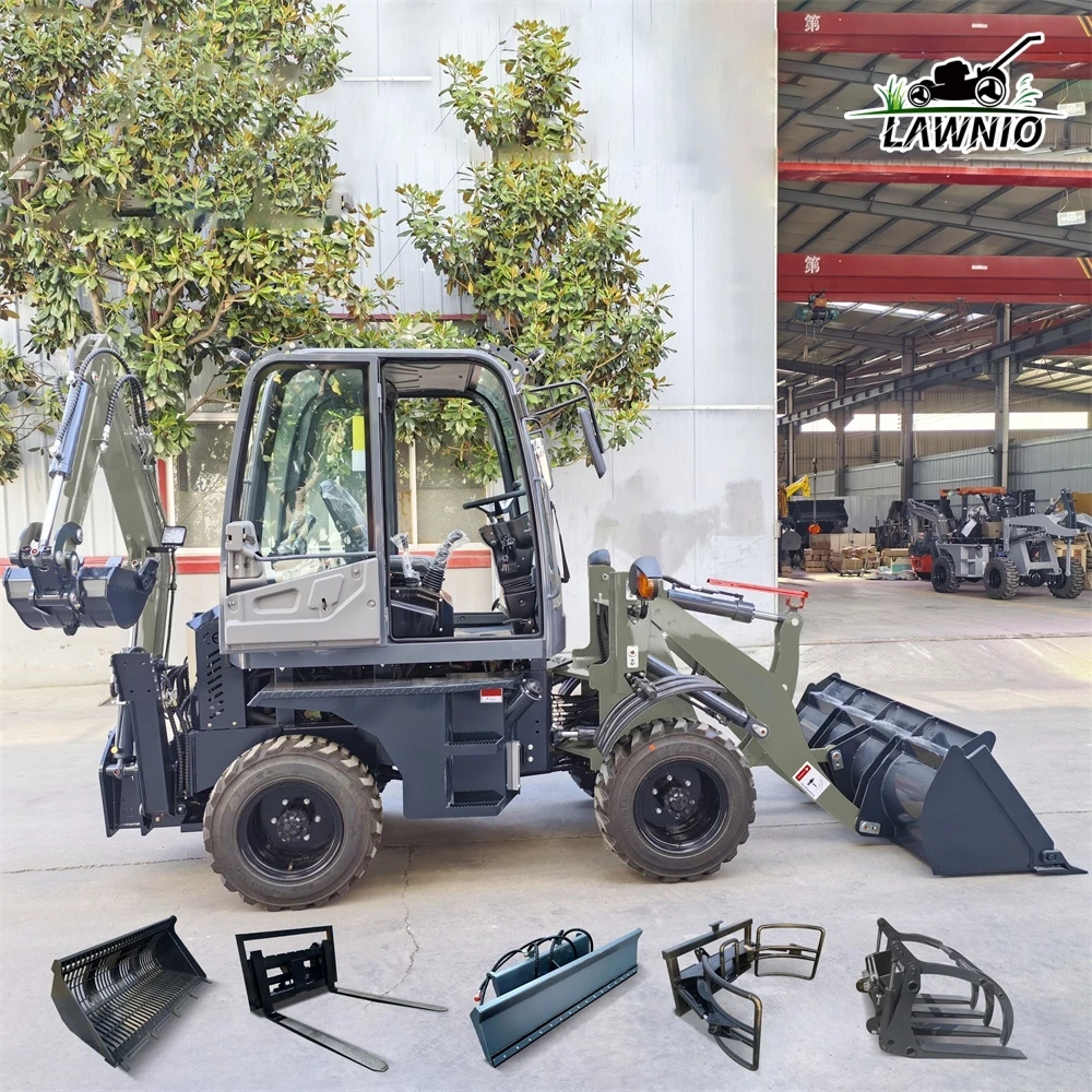 CE Certified Wheel Loader  Featuring Fixed Axle Power Shift with High  Capacity for Farm Work Backhoe Loader