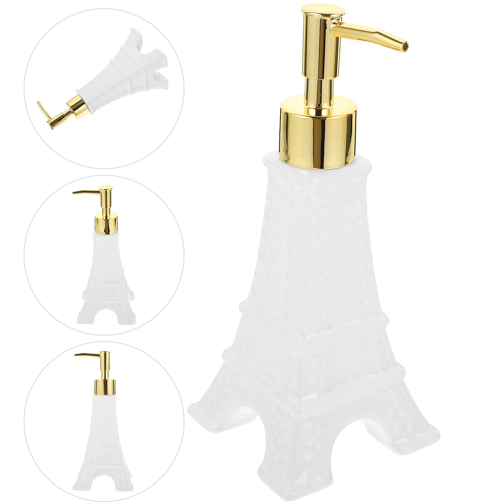 Dispensador de sabão bomba recarregável shampoo garrafa fino acabamento loção dispensador para banheiro cozinha mão sabão recipiente