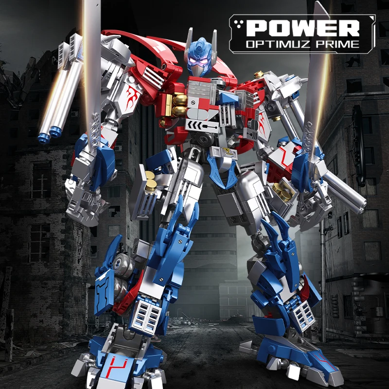 

New Transform Prime Automobile Robot Building Blocks Model Creative Bricks Toys for Boys Kids Christmas Birthday Gifts 873pcs