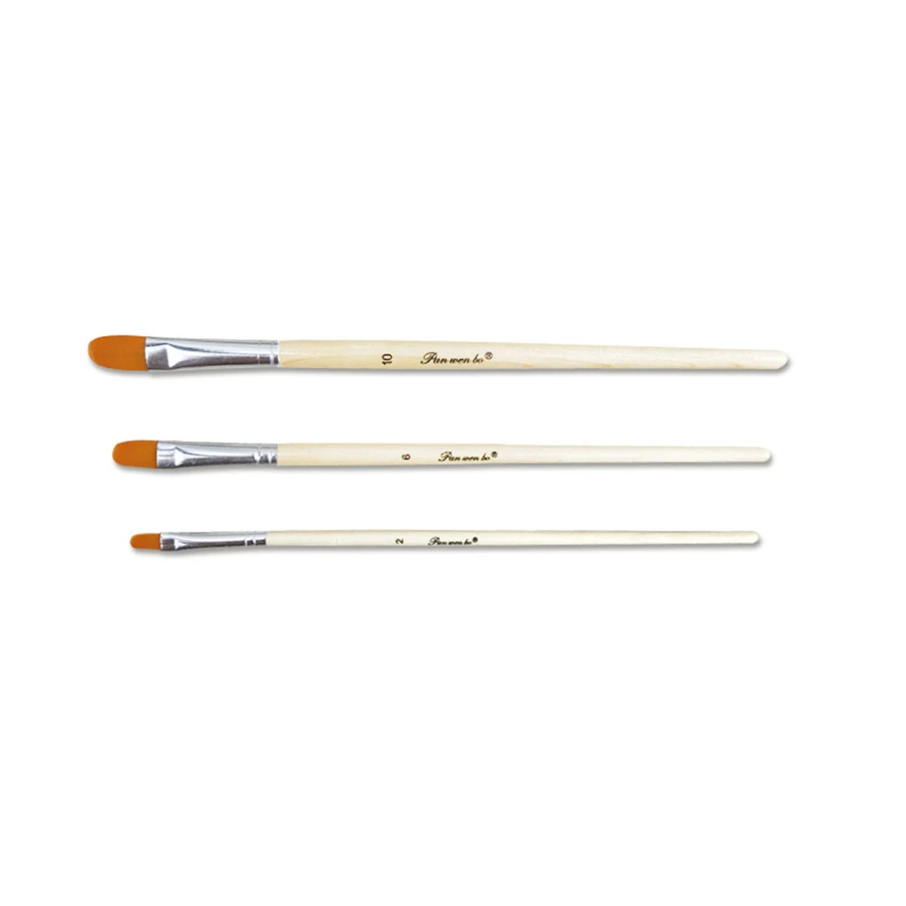 

6 Pcs Watercolor Brushes Nylon Bristles Versatile Set for Beginners Artists Students Paintbrush Kit Oil Acrylic Gouache Face