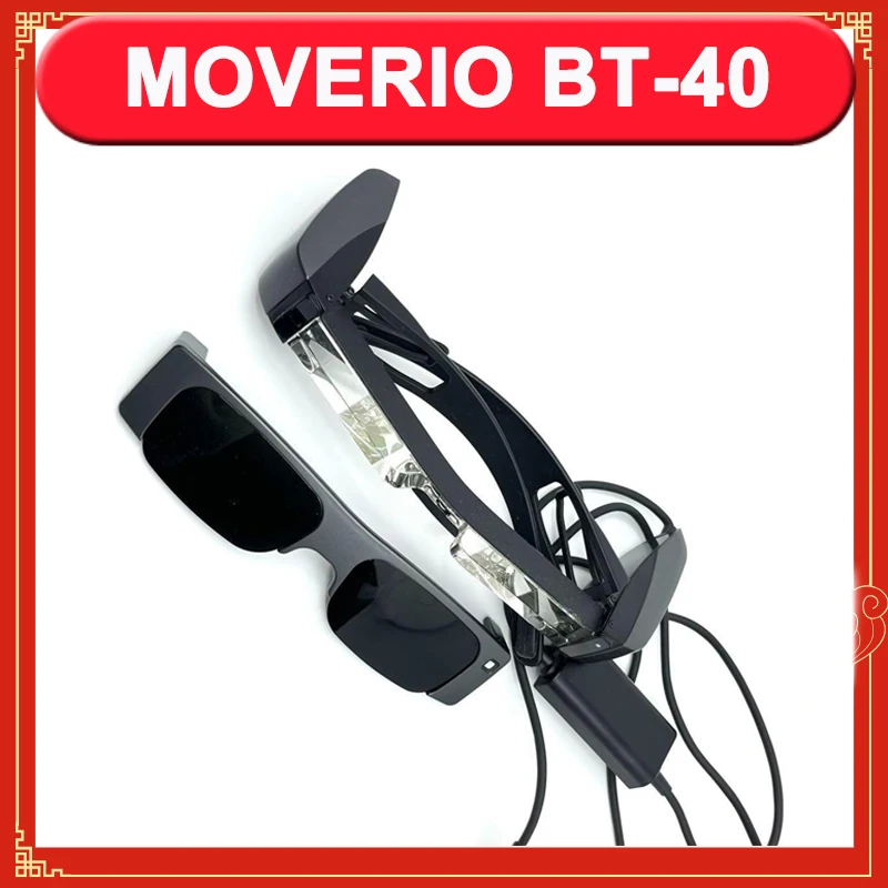 في الأوراق المالية! نظارات Moverio BT-40 الذكية الأصلية BT-40 AR نظارات 120 بوصة Full HD 1080P شاشة ثانية Si-OLED Microprojection