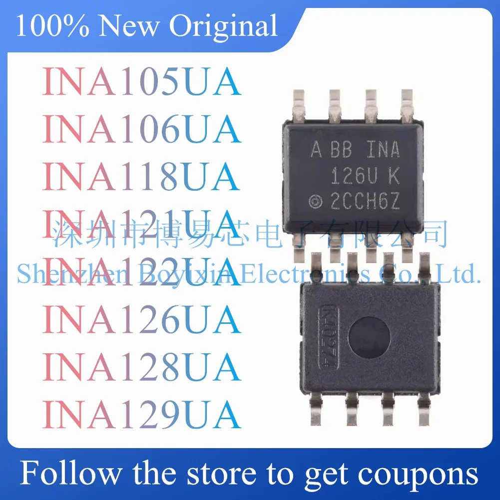 NEW INA105UA INA106UA INA118UA INA121UA INA122UA INA126UA INA128UA INA129UA.Original Product.