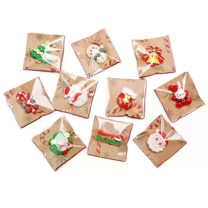 5/15Pcs Mixed Resin Christmas Fridge Magnets, Santa Claus, Snowman, Christmas Tree Decorations In Various Styles For Gift