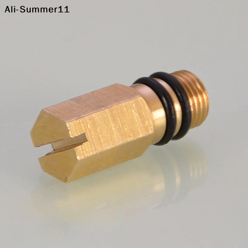 【Amn】5Pcs/1Pc M10 Brass Faucet Inlet Blanking Plug Hot Cold Water Faucet Inlet Plug Kitchen Fixture Flexible Pipe End Cap Tool