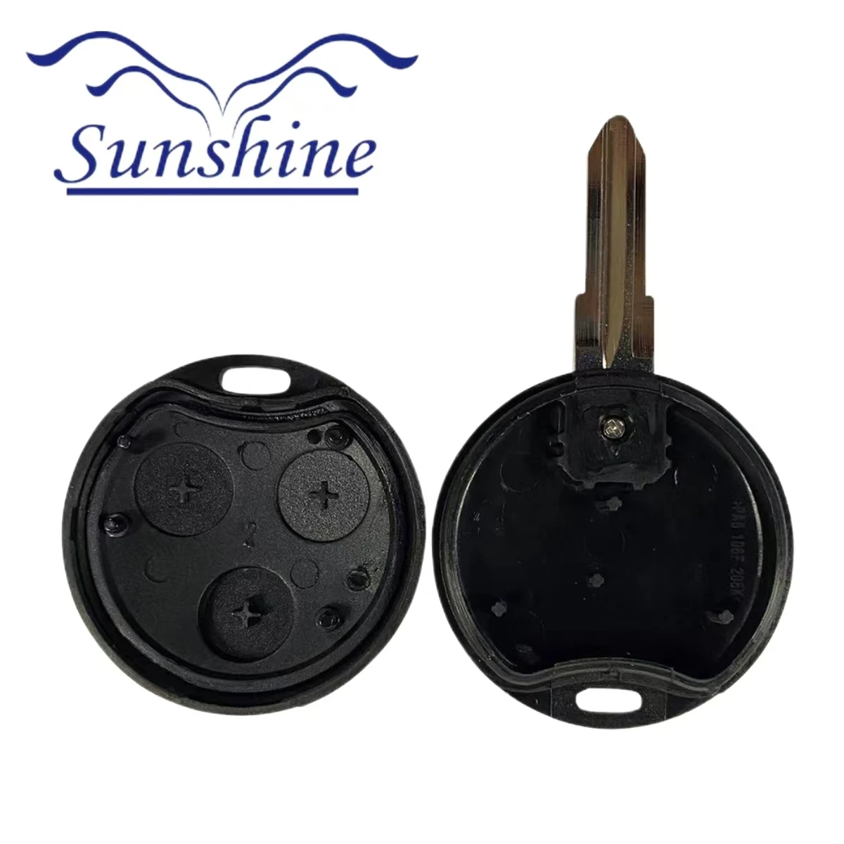 Sunshine car key  For Benz MB Mercedes Smart Fortwo 450 Forfour Roadster City Coupe Case 3 Buttons No Blade Remote Key Shell Fob