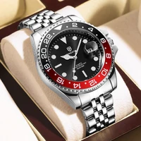 Reloj QINGXIYA de cuarzo de lujo para hombre, Reloj luminoso resistente al agua con fecha para hombre, relojes de pulsera de negocios de acero inoxidable, Reloj masculino + caja