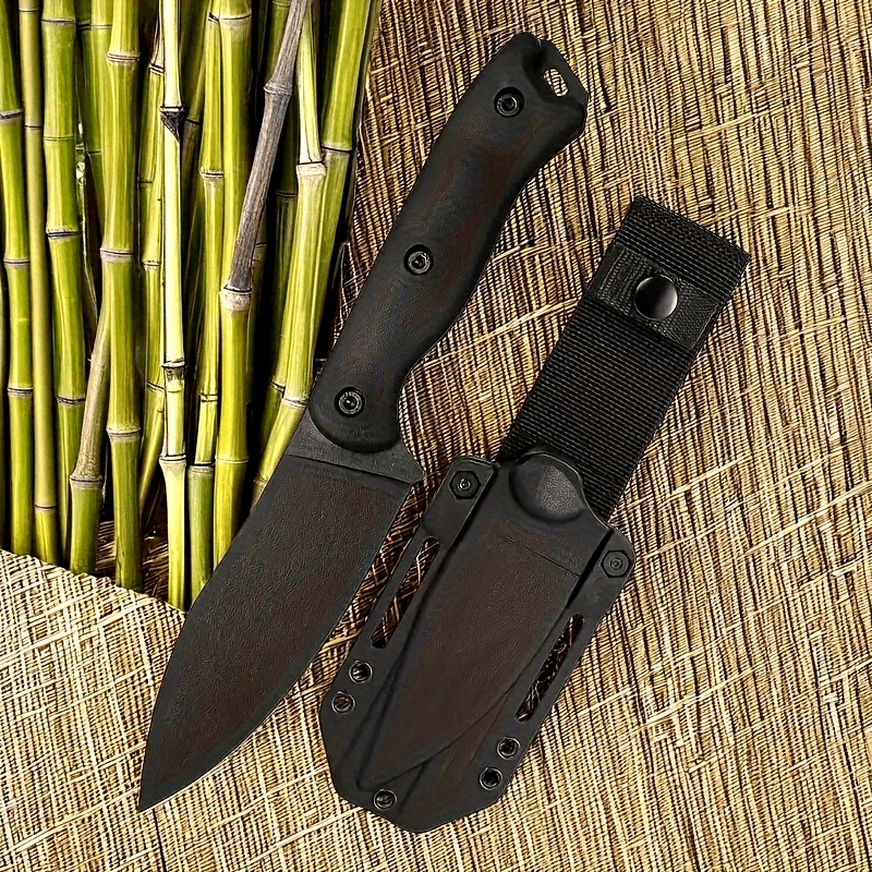 

KB BK19 Stainless Steel Fixed Blade Knife Pocket Knife with Textured Grip, Jungle Expeditions, Camping Utility, Hiking